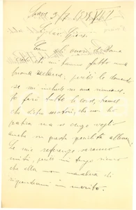 Autografo originale 1938 CICLISMO SOAVE Andrea PIUBELLO non corre dietro ai motori Autografo 1