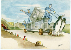 Cartolina originale da collezione 1942 MAK P 100 Regia Accademia Aeronautica  Corso VULCANO Cartolina ILLUSTRATA 1