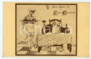 1950 ca NANCY Restaurant du Capucin Gourmand *Carte postale publicitaire risque  Cartolina postale d'epoca, non viaggiata.CONDIZIONI: GFORMATO: FP    originale e autentica 1