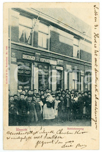 1901 UTRECHT - NETHERLANDS Bethlemweg - Drogerijen Verfwaren - Postcard  Cartolina d'epoca, viaggiata. FAIR/discreto Lievi smussature agli angoli, piccola piegatura all'angolo superiore sinistro Formato: 9x14 cm originale e autentica 1