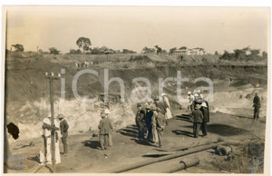 Fotografia d epoca originale 1928 CONGO BELGE Roi Albert Ier visite mines du KATANGA Photo L. GABRIEL 487 2 1