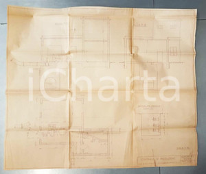 Mappa, planimetria storica 1939 USUMBURA BURUNDI Ditta FERRUZZI & C. Centrale di produzione  Progetto 1