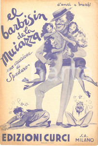 Oggetto da collezione cartaceo 1940 EL BARBISIN DE LA MUIAZZA Odoardo SPADARO Alfredo BRACCHI Giovanni D'ANZI 1