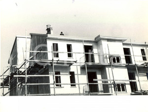 Fotografia d'epoca originale 1954 MORTARA (PV) Alloggi popolari in costruzione RONDELLI E ROVATI *Foto 1