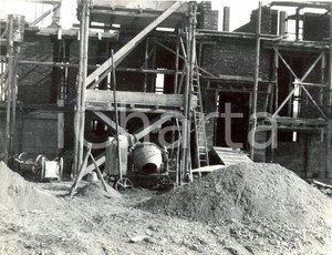 Fotografia d'epoca originale 1950 ca MORTARA Alloggi popolari in costruzione Cantiere RONDELLI E ROVATI 3 1