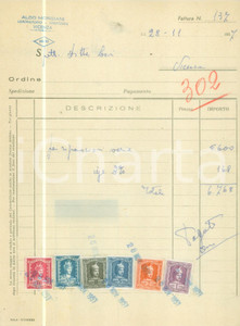 Documento originale, autentico 1957 VICENZA Aldo MORSIANI Laboratorio oreficeria Fattura commerciale 1
