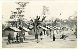 1930 ca CONGO BELGE KATANGA Mines PANDA Camp indigène - Photo L. GABRIEL 89 (3) Fotografia originale d'epoca, in formato cartolina postale.FOTOGRAFO: L&eacute;opold Gabriel   GOOD/buono  Formato: 14x9 cm originale e autentica 1