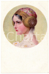1917 Artist M. MUNK -  Lady - Jewels - Postcard M. M. VIENNE n. 915  Cartolina postale d'epoca, non viaggiata. GOOD/buono  Formato: 9x14 cm originale e autentica 1