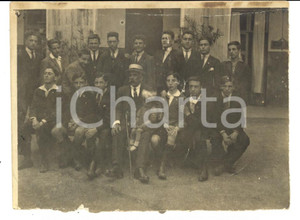 Fotografia d epoca originale 1923 ALESSANDRIA Studenti classi prime con il prof. ROCCO Foto di gruppo 1