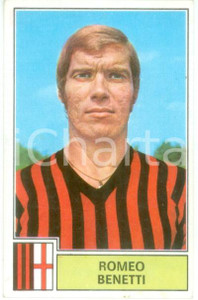 Oggetto da collezione cartaceo PANINI  CALCIATORI 1971  1972 Figurina Romeo BENETTI Serie A MILAN 1