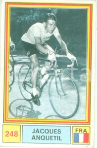 Oggetto da collezione cartaceo PANINI  SPRINT 1971 Figurina Jacques ANQUETIL n. 248 Ciclismo 1