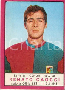 Oggetto da collezione cartaceo PANINI - CALCIATORI 1967 - 1968 Figurina Renato CAOCCI Serie B GENOA 1