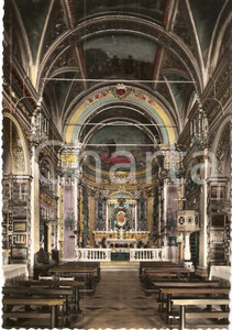 Cartolina originale da collezione 1960 ca RAPALLO Santuario Nostra Signora MONTALLEGRO Interno Cartolina 1