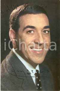 Autografo originale 1963 MUSICA Tenore Luis MARIANO Fotografia seriale con AUTOGRAFO 1
