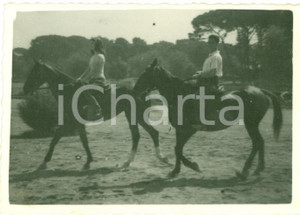 Fotografia d epoca originale 1952 LA REGINA DI SABA Leonora RUFFO si allena a cavallo Foto di set 2 1