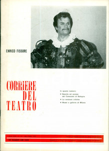 Giornale, rivista storica 1977 CORRIERE DEL TEATRO Enrico FISSORE Nascita Comunale di BOLOGNA 1