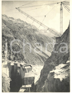 Oggetto da collezione cartaceo 1960 ca SVIZZERA Diga CURNERA in costruzione  Biglietto KONSORTIUM STAUMAUER 5 1