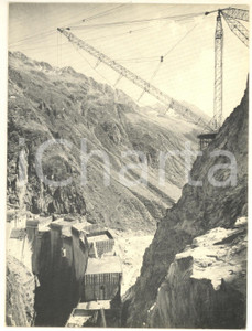 Oggetto da collezione cartaceo 1960 ca SVIZZERA Diga CURNERA in costruzione  Biglietto KONSORTIUM STAUMAUER 1 1