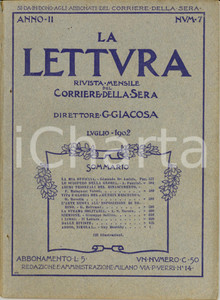 Giornale, rivista storica 1902 LA LETTURA Arte nuova all Esposizione di TORINO ILLUSTRATA Anno II n.7 1