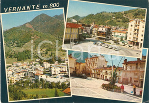 Cartolina originale da collezione 1973 VERNANTE CN Vedutine del paese e panorama Cartolina FG VG 1