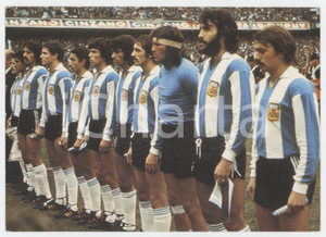 Cartolina originale da collezione 1978 FIFA WORLD CUP Soccer team ARGENTINA Postcard FG NV 3 1