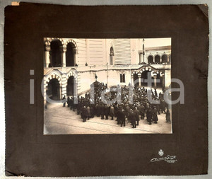 Fotografia d epoca originale 1908 MILANO Funerali Ferdinando BOCCONI Foto Luca COMERIO 38x32 cm 1 1
