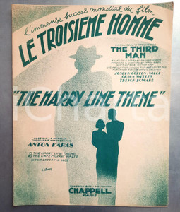 Oggetto da collezione cartaceo 1949 Anton KARAS The Harry Lime theme  dal film di Orson WELLES  Il terzo uomo 1