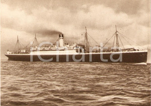 Cartolina originale da collezione 1955 ca MARINA MERCANTILE Piroscafo SANTA CRUZ Società navigazione ITALIA 2 1