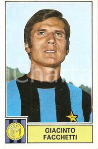 Oggetto da collezione cartaceo PANINI CALCIATORI 1971  1972 Figurina Giacinto FACCHETTI Serie A INTER 1 1