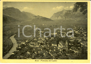 Cartolina originale da collezione 1940 ca ARCO (TN) Panorama dal Castello ^Cartolina postale FG NV 1