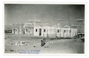 1935 ca AOI - BENGASI Costruzione del nuovo macello - Foto 17x11 cm Fotografia originale d'epoca, con didascalia al verso. FAIR/discreto piccoli difetti di stampa Formato: 17x11 cm originale e autentica 1