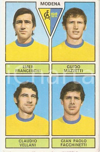 Oggetto da collezione cartaceo PANINI CALCIATORI 1971  1972 MODENA Franceschi Mazzetti Vellani Facchinetti 2 1