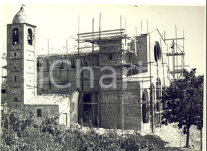 Fotografia d'epoca originale 1949 POMETO / RUINO Costruzione chiesa parrocchiale SANT'ANTONIO ABATE 3 1