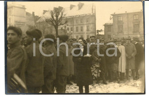 Fotografia d epoca originale 1920 VARSAVIA Spedizione italiana  Cerimonia con autorità polacche Foto  1 1