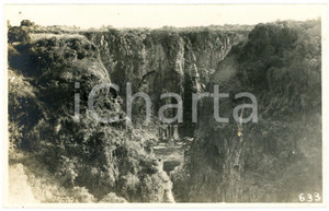 1930 ca AFRICA ZAMBIE Chutes VICTORIA - Fleuve Zambèze *Photo L. GABRIEL 633 Fotografia originale d'epoca, in formato cartolina postale.FOTOGRAFO: L&eacute;opold Gabriel  GOOD/buono  Formato: 14x9 cm originale e autentica 1
