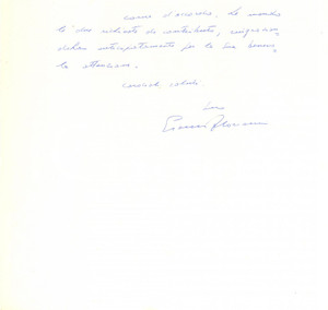 Autografo originale 1976 PADOVA Lettera on. Luigi GUI  Ente Nazionale Francesco Petrarca AUTOGRAFO 1