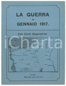 Libro, pubblicazione d epoca WW1 H. C. O NEILL  LA GUERRA in Gennaio 1917 Pubblicazione WILLIAMS LEA & Co 1