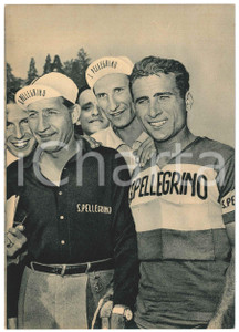 Cartolina originale da collezione 1957 CICLISMO SAN PELLEGRINO  Gino BARTALI Alfredo SABBADIN Cartolina 2 1