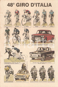 Cartolina originale da collezione 1965 48° GIRO D ITALIA I grandi protagonisti  Cartolina FG NV 10 1