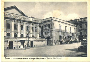 Cartolina originale da collezione 1940 ca TORRE ANNUNZIATA NA Teatro MODERNO in Largo NICOTERA ANIMATA 1 1