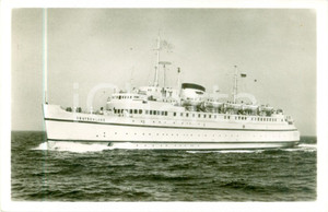 Cartolina originale da collezione 1956 MARINA TEDESCA Nave da crociera DEUTSCHLAND in navigazione Cartolina 2 1