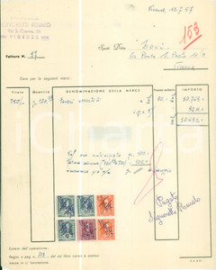 Documento originale, autentico 1957 VICENZA Renato SIGNORETTI Oreficeria Fattura commerciale 3 1