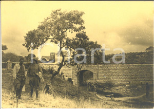 Fotografia d epoca originale 1938  AOI NEGHELLI ETIOPIA Costruzione nuovo ponte in pietra Fotografia 1 1