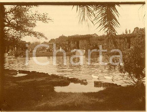 1925 ca BUENOS AIRES ARGENTINA - Paseo El Rosedal (1) - Foto ANIMATA 12x9 cm Fotografia originale d'epoca.La fotografia proviene da un più vasto album che documenta i viaggi di una famiglia attraverso l'Europa, il Nord Africa e il Sud America. Rappresenta un'interessante testimonianza di viaggi verso luoghi esotici e lontani o verso i principali monumenti dell'Europa dell'epoca. GOOD/buono  Formato: 11x9 cm originale e autentica 1