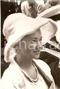 Fotografia d epoca originale 1960 ca BELGIO Principessa Paola RUFFO con cappello bianco Foto 10 1
