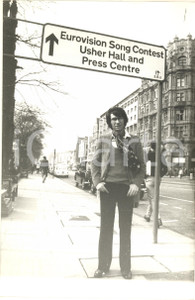 Fotografia d epoca originale 1972 EDINBURGH Eurovision Song Contest  Cantante Nicola DI BARI Foto 1 1