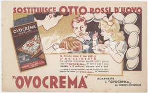 Materiale pubblicitario d’epoca 1940 ca VENEZIA Ditta PAOLINIVILLANI  OVOCREMA Carta assorbente 4 1