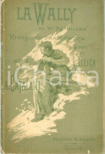 Oggetto da collezione cartaceo 1910 ca Alfredo CATALANI La Wally Libretto opera Ed. RICORDI 3 1