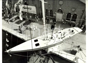 Fotografia d epoca originale 1985 VENEZIA AZZURRA II Allestimento cerimonia del VARO Sailing regatta Foto 5 1