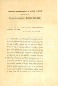 Documento originale, autentico 1903 ROMA Intervento Luigi FUMI al Congresso Internazionale Scienze Storiche 4 1